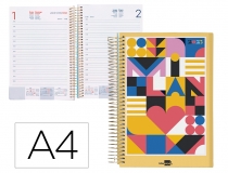 Agenda espiral Liderpapel gazi A4