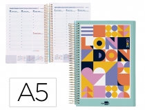 Agenda espiral Liderpapel gazi A5