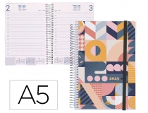 Agenda espiral Liderpapel tinos A5