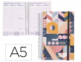 Agenda espiral Liderpapel tinos A5