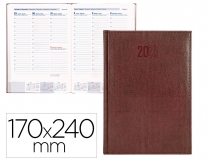 Agenda encuadernada liderpapel creta 17x24