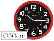 Reloj q-connect de pared plastico