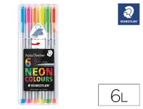 Rotulador staedtler triplus neon colours