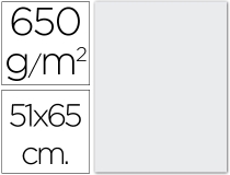 Cartulina extra blanca 650 gr 51x65