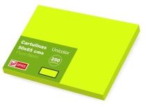 Cartulinas grandes fluorescentes amarillas 50x65 cm,