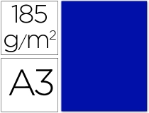 Cartulina Guarro Din A3 azul ultramar