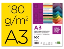 Cartulina Liderpapel A3 180g m2 amarillo  CD02