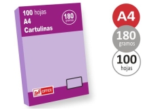 Cartulina Liderpapel A4 180g m2 lila  CT09