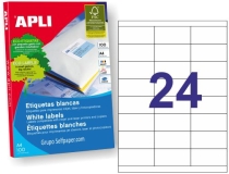 Etiquetas adhesivas Apli 1272,