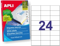 Etiqueta adhesiva Apli 1273 tamao 70x37