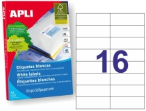 Etiqueta adhesiva Apli 1274 tamao 105x37