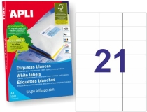 Etiquetas adhesivas Apli 1276 tamao 70x42,4  01276