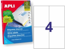 Etiquetas adhesivas Apli 1280 tamao 105x148  01280