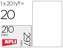 Etiqueta adhesiva Apli translucidas 1225