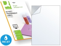 Etiquetas adhesivas transparentes mate Din A4  Q-connect KF00228