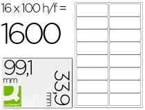Etiqueta adhesiva Q-connect KF01584 tamao 99,1x33,9