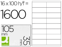 Etiqueta adhesiva Q-connect KF10653 tamao 105x35