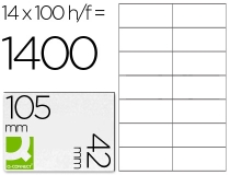 Etiqueta adhesiva Q-connect KF10655 tamao 105x42