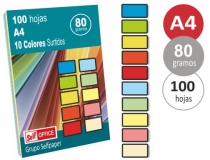 Papel color Liderpapel A4 80gr 10  PC52