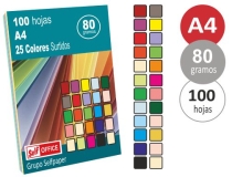 Papel color Liderpapel A4 80gr 25  PC62