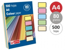 Papel color Liderpapel A4 80gr 5  PC12