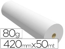 Papel reprografia para plotter 420mmx50mt