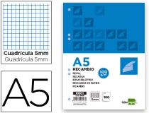 Recambio Liderpapel A5 100 h 100g  RB01