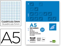 Recambio Liderpapel A5 100