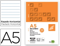Recambio Liderpapel A5 100 h 100g  RB02