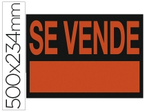 Cartel plastico - se vende- rojo  SV01