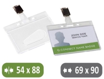 Identificador Q-connect rigido plastico