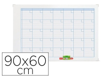 Planning magnetico Nobo mensual rotulable marco