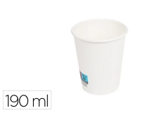 Vaso de papel blanco Bunzl reciclable