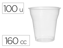 Vaso de plastico transparente 160 