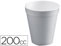 Vaso termico de poliexpan 200cc paquete  10350301   10350304