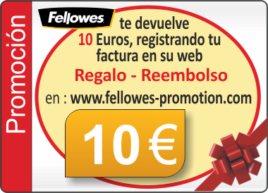 Reembolso de 10 Euros fellowes-promotion.com de regalo