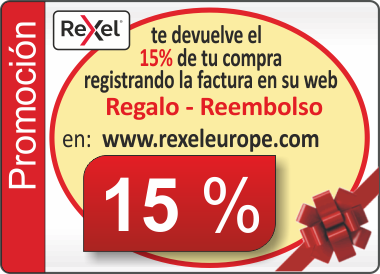Reembolso 15% en www.rexeleurope.com de regalo
